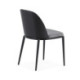 SILLA 58x60x74 TELA GRIS/MADERA/METAL NEGRO