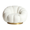 SILLON GIRATORIO BOUCLE CREST MATERIAL ALGODON BOUCLE