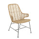 SILLA CON BRAZOS NATURAL RATTAN