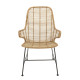 SILLA CON BRAZOS NATURAL RATTAN