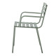 SILLA METAL GALVANIZADO COLOR TURQUESA