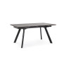 Mesa comedor extensible tope gres porcelanico negro