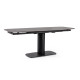 Mesa comedor extensible tope gres porcelanico negro