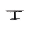 Mesa comedor extensible tope gres porcelanico negro