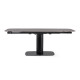 Mesa comedor extensible tope gres porcelanico negro