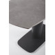 Mesa comedor extensible tope gres porcelanico negro