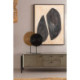 FIGURA 40X14X60 METAL NEGRO/DORADO