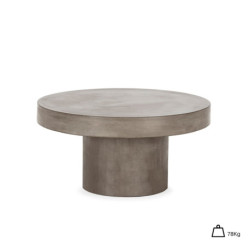 MESA DE CENTRO 90X90X45 CEMENTO GRIS ANTRACITA