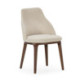 SILLA 54X55X87 MADERA MARRON/TELA SAN REMO 903 BLANCO