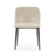 SILLA 56X52X77 METAL NEGRO/TELA SAN REMO 903 BLANCO