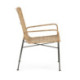 SILLA 64X58X84 METAL NEGRO/MIMBRE NATURAL