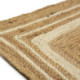 ALFOMBRA 150x200 YUTE NATURAL/BLANCO