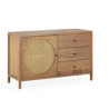 APARADOR 120x45x75 MADERA/RATAN NATURAL
