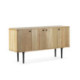 APARADOR 168x45x89 MADERA NATURAL/NEGRO