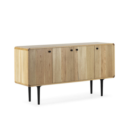 APARADOR 168x45x89 MADERA NATURAL/NEGRO