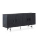 APARADOR 192x45x85 MADERA/METAL NEGRO