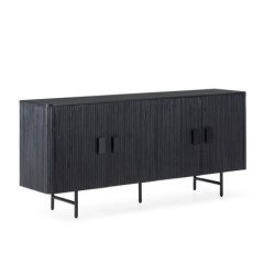 APARADOR 192x45x85 MADERA/METAL NEGRO