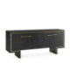 APARADOR 198x45x85 MADERA NEGRO/METAL DORADO