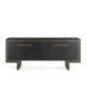 APARADOR 198x45x85 MADERA NEGRO/METAL DORADO