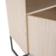 APARADOR 90x40x93 MADERA CEDRO NATURAL/METAL NEGRO