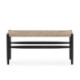 BANCO 100x45x47 MADERA DE TECA NEGRO /CUERDA