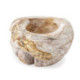 BOWL 35x30x30 MADERA TECA/BLANCO LAVADO