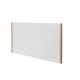 CABECERO 160x3x90 MADERA BLANCO/METAL DORADO