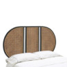 CABECERO 160x3x90 MIMBRE NATURAL/NEGRO