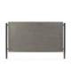 CABECERO 160x6x110 MADERA GRIS/NEGRO/METAL NEGRO