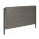 CABECERO 160x6x110 MADERA GRIS/NEGRO/METAL NEGRO