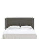 CABECERO 160x6x110 MADERA GRIS/NEGRO/METAL NEGRO