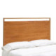 CABECERO 190x3x100 MADERA NATURAL/METAL DORADO