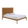 CAMA 178x208x130 MADERA/P.PIEL CAMEL CK833-303 PARA COLCHON 150x190