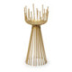 CANDELABRO 14x14x33 METAL DORADO