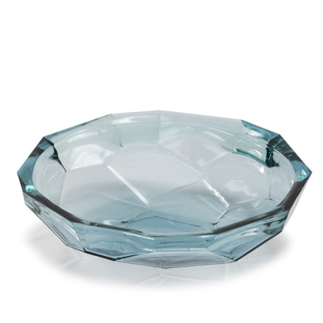 CENTRO DE MESA 34x33x9 CRISTAL AZUL