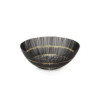 CENTRO DE MESA 38x38x15 METAL NEGRO/DORADO