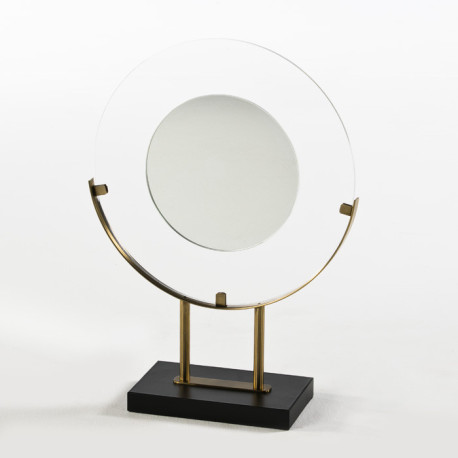 CENTRO DE MESA 41x15x59 ACRILICO/METAL DORADO