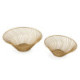 CENTRO DE MESA SET/2 12x5x12/10x4,5x10 METAL DORADO