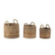 CESTO SET/3 32x32x38/38x38x42/42x42x48 HOJA DE BANANA/JACINTO DE AGUA NATURAL