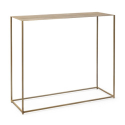 CONSOLA 100x33x90 METAL DORADO ANTIQUE