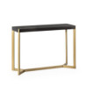 CONSOLA 108x36x76 METAL DORADO/MADERA NEGRO