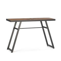 CONSOLA 120x35x77 MADERA/METAL NEGRO