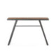 CONSOLA 120x35x77 MADERA/METAL NEGRO