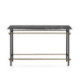 CONSOLA 122x39x75 MARMOL NEGRO/HIERRO DORADO ANTIC/NEGRO