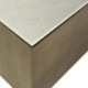 CONSOLA 122x40x85 METAL DORADO ANTIC/MARMOL BLANCO