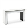CONSOLA 140x45x80 ESPEJO/DM NEGRO