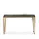 CONSOLA 140x45x82 MADERA NATURAL OSCURO/METAL DORADO