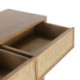 CONSOLA 140x45x87 MADERA NATURAL/RATAN NATURAL
