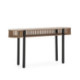 CONSOLA 150x33x80 MADERA ARENA/METAL NEGRO