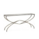 CONSOLA 156x35x78 METAL/CRISTAL DORADO ANTIQUE
